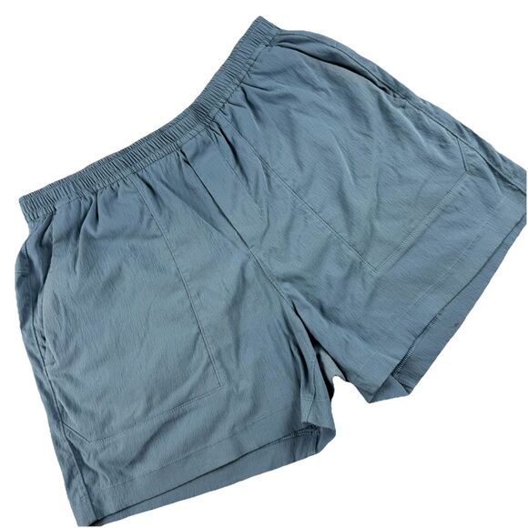 Lululemon Mens M Bowline 5" Linerless Ripstop Stretch Athletic Blue Shorts - Picture 1 of 7